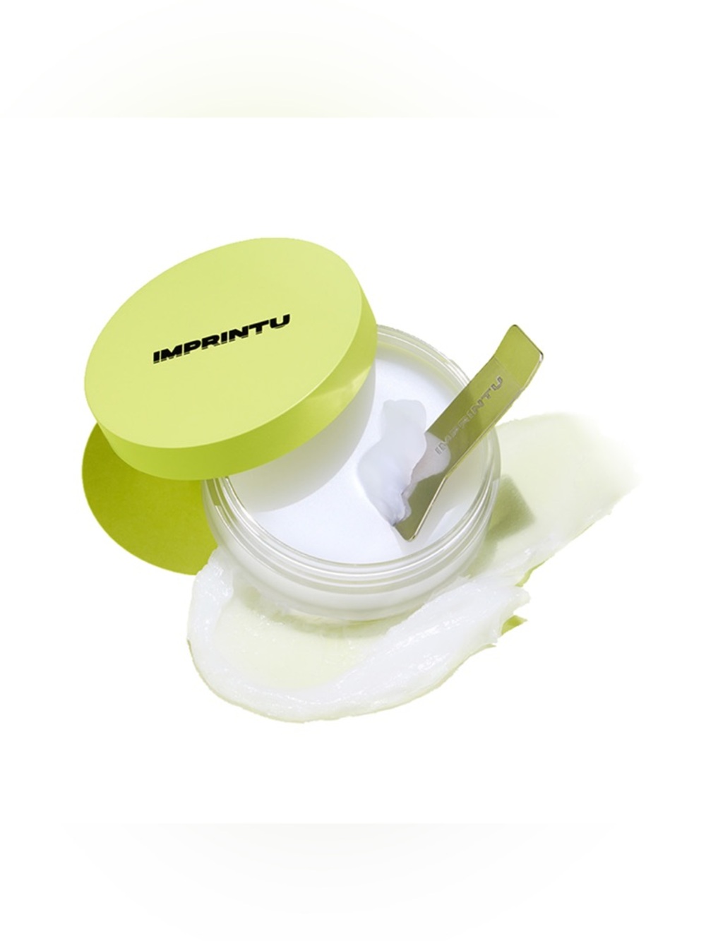 ImprintU Lime Green Skincare Jar with Spatula